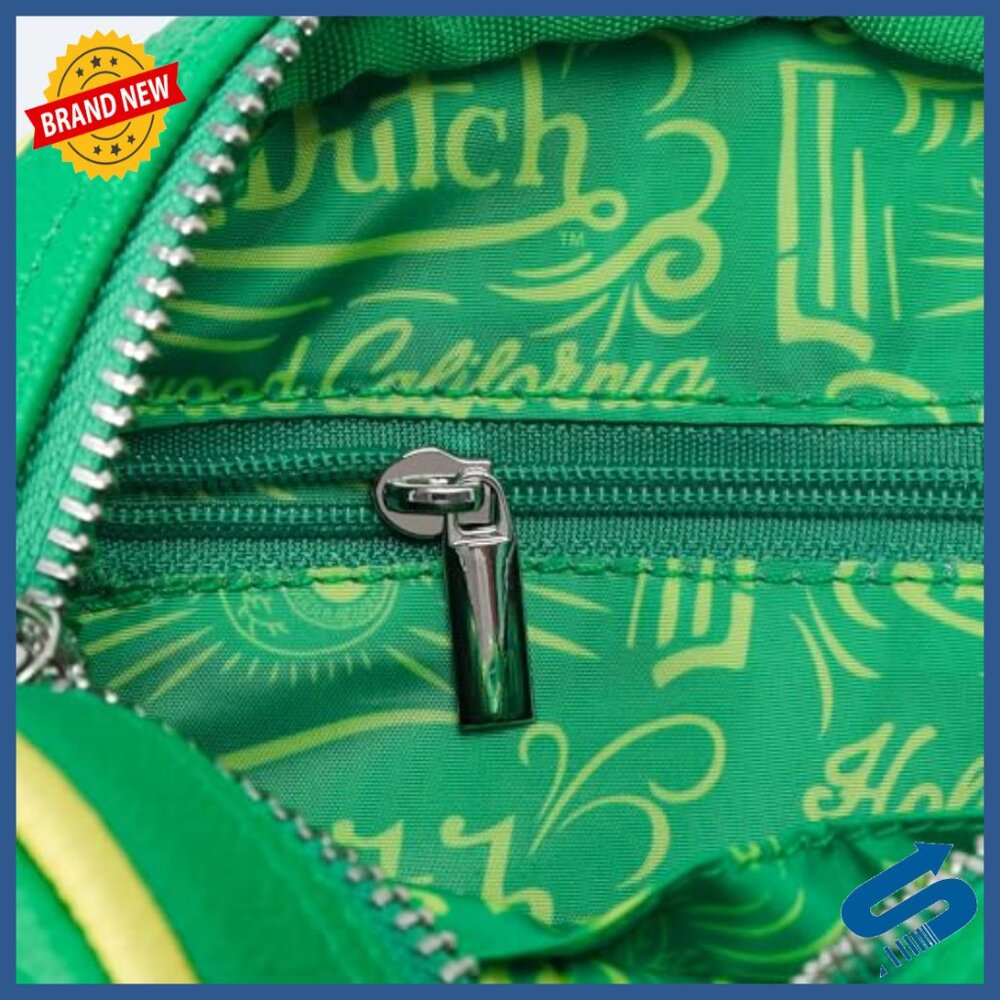 Mini Vegan Leather Crossbody Bag with Top Handles and Logo Hardware - Picture 2 of 7